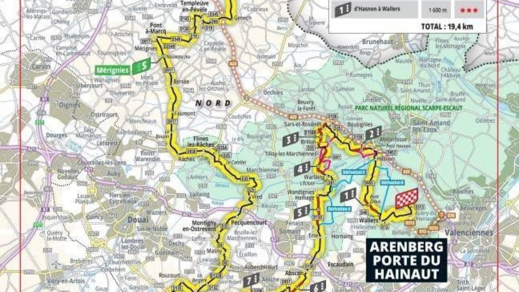 Tour de France Stage 5 problem: Modified entry to the Cobbles